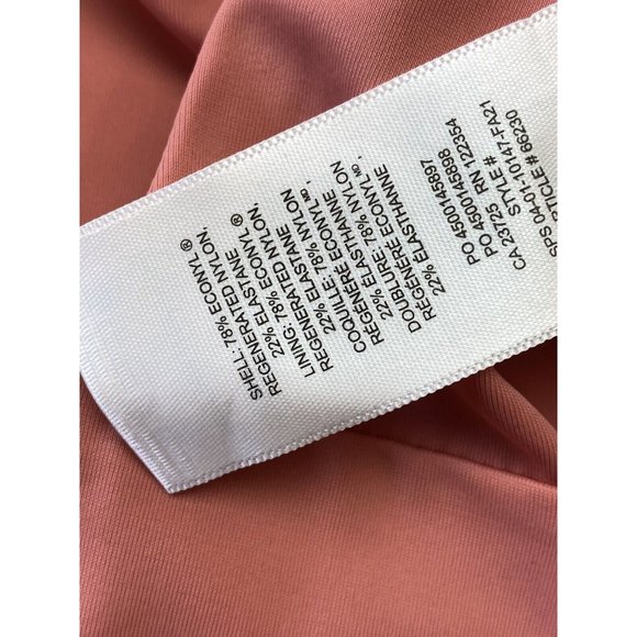 Wilfred Bodysuit Sz M Noe Melon Blush Coral Stretch Cut Out Tie Front NWT New - Picture 5 of 5